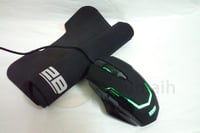 ماوس قيمنق سلكي RGB + وسادة 2B