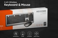 كيبورد و ماوس لاسلكي وايرلس - MD322WK