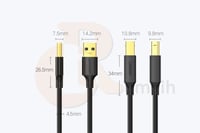 كابل طابعة UGREEN Printer Cable