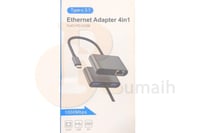 وصلة تايب سي TYPE-C TO LAN + USB