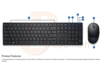 كيبورد و ماوس لاسلكي ديل - DELL KM5221W