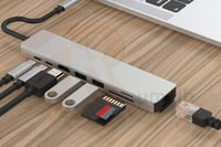 محول موزع 8 في 1 تايب سي USB-C TO HDMI LAN USB