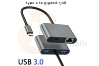 وصلة تايب سي TYPE-C TO LAN + USB