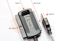 كيبل قارء و مشغل هاردسك SATA + IDE