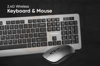 كيبورد و ماوس لاسلكي وايرلس - MD322WK