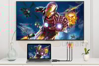 كيبل محول من HDMI الى 3 الوان AV