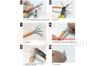 راس كابل شبكة RJ45 CAT7