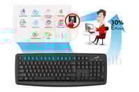 كيبورد و ماوس لاسلكي - Genius Wireless Keyboard KM...