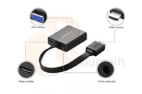 وصلة يوجرين من اتش دي الى بروجكتر