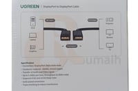 كابل ديسبلاي بورت UGREEN 1.5M 4K DisplayPort