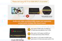 وصلة تحويل من HDMI الى منفذ صوت اوبتيكال