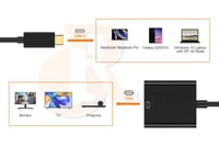 وصلة تايب سي الى بروجكتور USB-C TO VGA