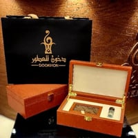 صندوق عود جلد فخم جاهز للاهداء