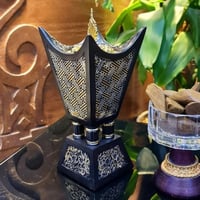 مبخر سيراميك اسود حجم وسط