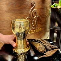 مبخر ستيل ذهبي صناعة يدوية هندي حجم وسط ثقيل