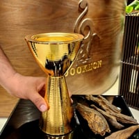 مبخر ستيل ذهبي صناعه صيني خفيف الوزن حجم كبير