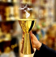 مبخر ستيل ذهبي صناعه صيني خفيف الوزن حجم كبير