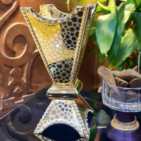 مبخر ستيل ذهبي لماع فاخر