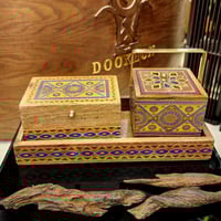 طقم مبخرة مع علبة للعود صناعة هندية يدوية