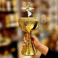 مبخر ستيل ذهبي صناعه صيني خفيف الوزن حجم كبير