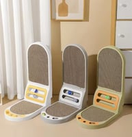 خداشة جدارية مع كور للقطط بألوان عشوائية