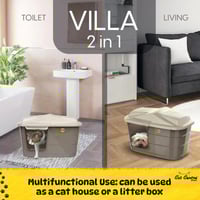 ليتر بوكس ومنزل في ان واحد للقطط من سيفن بيرد 57.5...