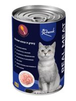 رانك طعام رطب معلبات للقطط البالغة بنكهة دجاج مفرو...