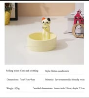 حامل شمعة القطه cat