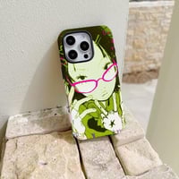 كفر جوال اخضر بستايل انمي