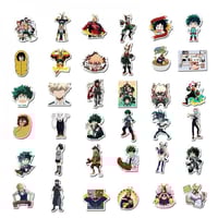 50pcs My Hero Academia Stickers - 50 ملصق لأنمي بو...