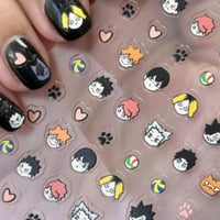 ملصقات اظافر هايكيو | Haikyu