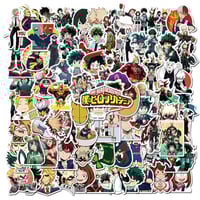 50pcs My Hero Academia Stickers - 50 ملصق لأنمي بو...