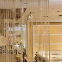 ستائر الخيوط المميزة للمداخل والغرف والأبواب ،