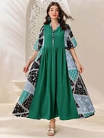 فستان بألوان رائعه وقصه مريحه