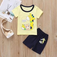 طقم مناسب لكلا الجنسين ، برسومات لطيفه ،