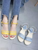 صندل ناعم بشريط من الكريستال ، خفيف ومريح