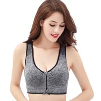 صدرية رياضية أنيقة مع سحاب أمامي ، ناعمة ومريحة .