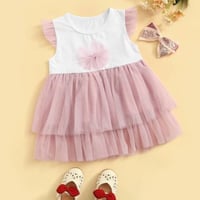 فستان للصغيرات انيق وناعم ،