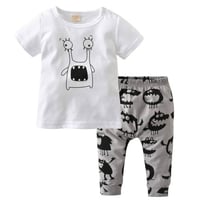 طقم للأطفال برسومات ظريفة ،