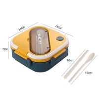 لانش بوكس عملي مع أدوات الأكل