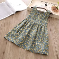 فستان صيفي للصغيرات مع قبعة انيقة