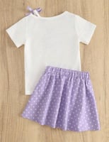 طقم بناتي ناعم وبسيط ،