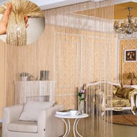 ستائر الخيوط المميزة للمداخل والغرف والأبواب ،