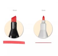 طقم ألوان فلوماستر برأسين ، منظمين بحقيبة سهلة الح...