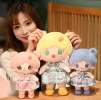 دمية قطنية جميلة بألوان وتفاصيل جذابة للصفيرات ،