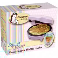 5922 صانعة الوافل بشكل قلب ولون زهري