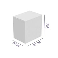 20 كرتون شحن ابيض طول 20 سم عرض 15 سم ارتفاع21 سم