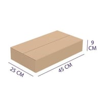 20 كرتون شحن مقاس 45 سم عرض 25 سم ارتفاع 9 سم