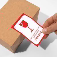 9 ستيكر ملصق تحذير للشحن