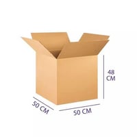 1 كرتون سميك 5 طبقات طول 50 سم عرض 50 سم ارتفاع 48...
